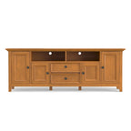 Halifax 72 inch Wide Solid Wood Transitional TV Stand - 72w x 19d x 26 h
