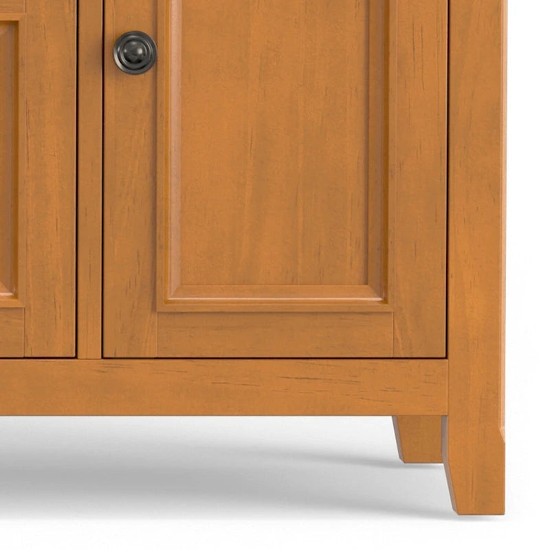 Halifax 72 inch Wide Solid Wood Transitional TV Stand - 72w x 19d x 26 h