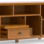 Halifax 72 inch Wide Solid Wood Transitional TV Stand - 72w x 19d x 26 h