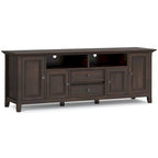 Halifax 72 inch Wide Solid Wood Transitional TV Stand - 72w x 19d x 26 h