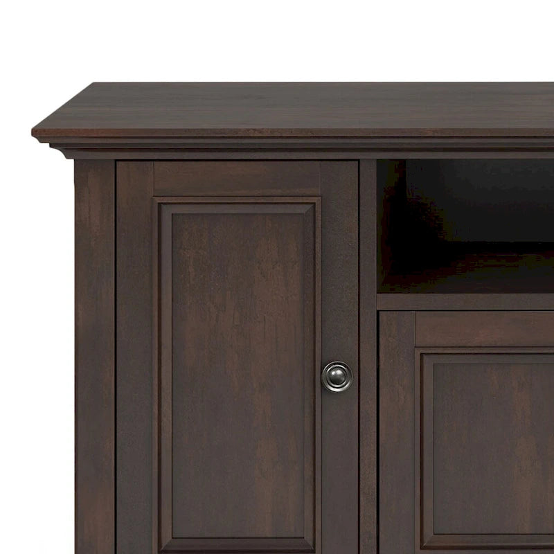 Halifax 72 inch Wide Solid Wood Transitional TV Stand - 72w x 19d x 26 h