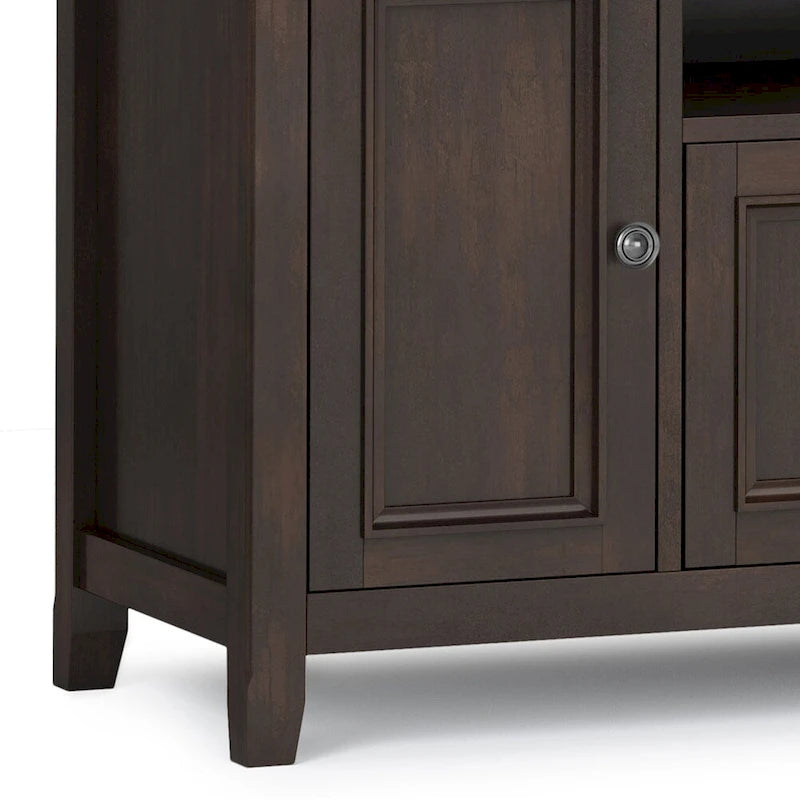 Halifax 72 inch Wide Solid Wood Transitional TV Stand - 72w x 19d x 26 h