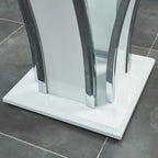 del Rio Modern Glass Top 2-Piece Accent Table Set by