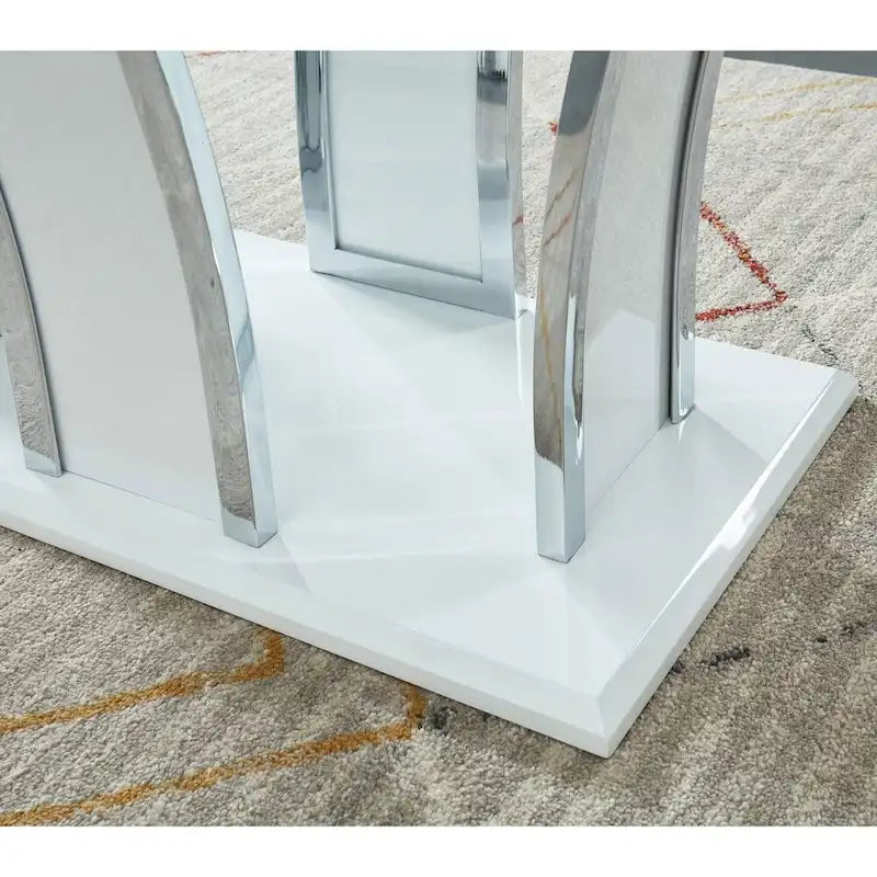del Rio Modern Glass Top 2-Piece Accent Table Set by