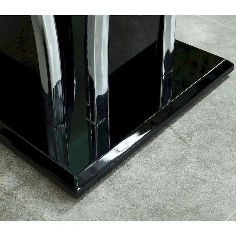 del Rio Modern Glass Top 2-Piece Accent Table Set by