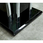 del Rio Modern Glass Top 2-Piece Accent Table Set by