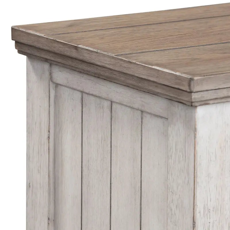Heartland Antique White and Tobacco 9 Drawer Dresser