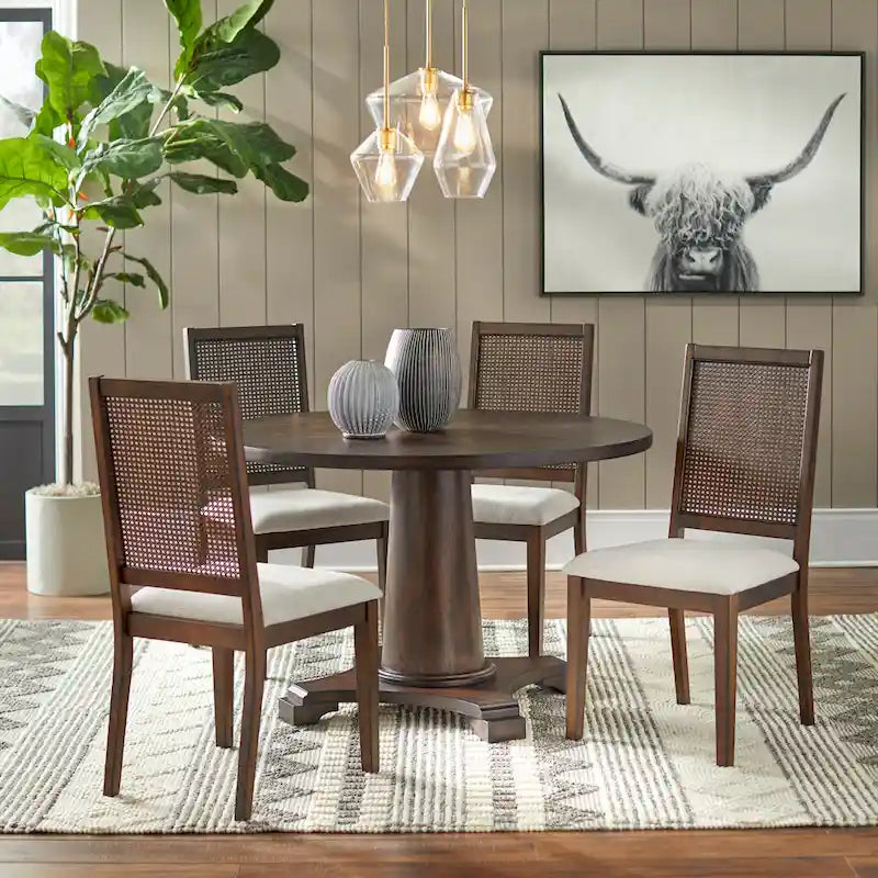 Westbury Solid Wood Cane Dining Chair (Set of 2)