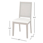 Westbury Solid Wood Cane Dining Chair (Set of 2)