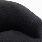 SEYNAR Modern Boucle Upholstered 360 Degree Swivel Accent Club Chair Set of 2