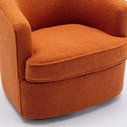 SEYNAR Modern Boucle Upholstered 360 Degree Swivel Accent Club Chair Set of 2