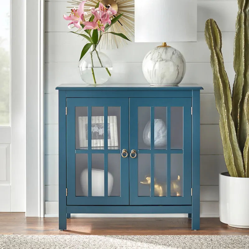 Portland 2-Door Glass Cabinet