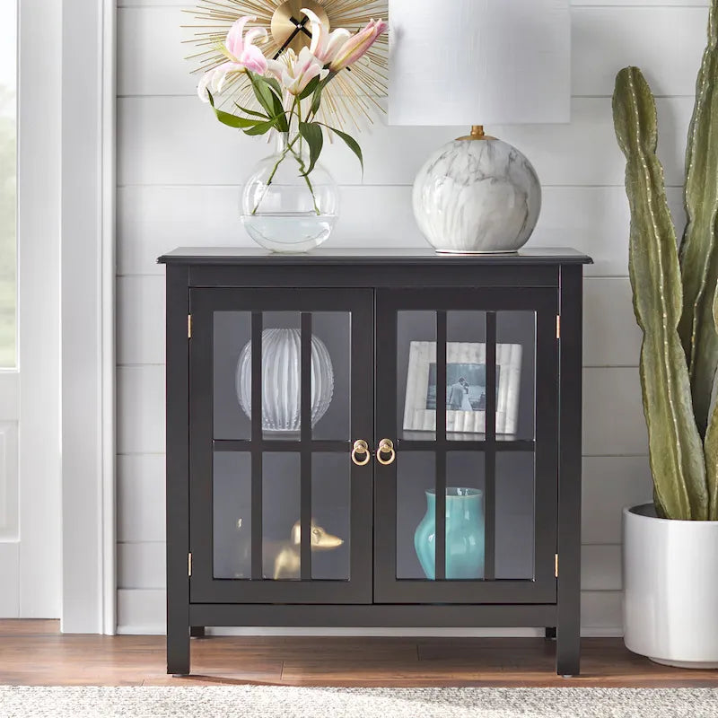 Portland 2-Door Glass Cabinet