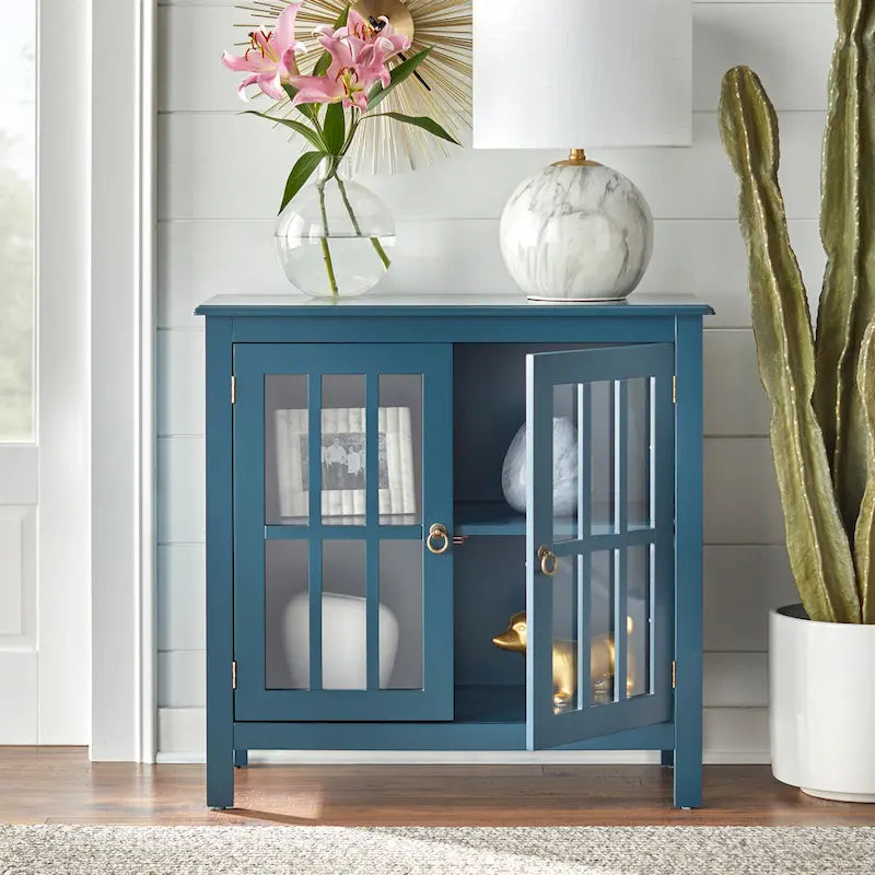 Portland 2-Door Glass Cabinet
