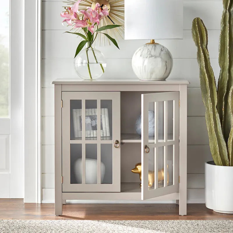 Portland 2-Door Glass Cabinet