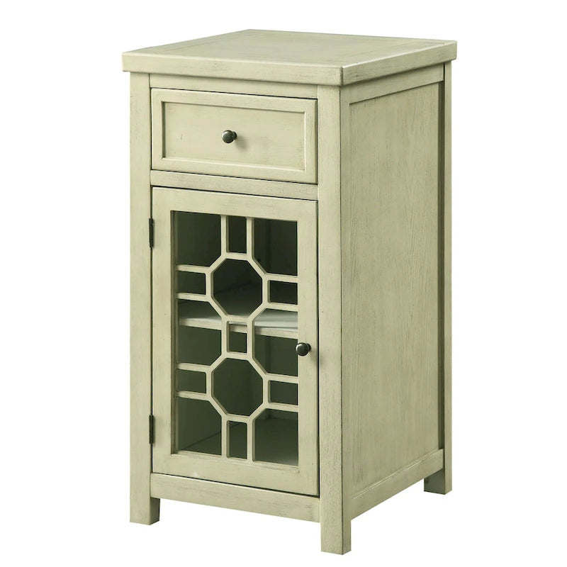 Emma Transitional 18-inch Solid Wood 1-Drawer Side Table by