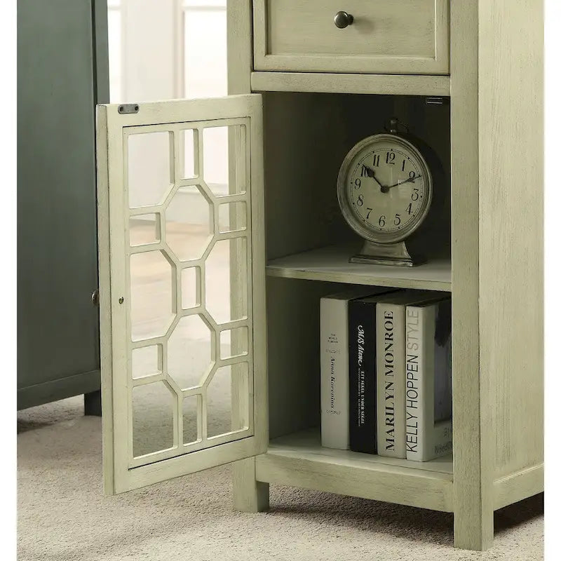 Emma Transitional 18-inch Solid Wood 1-Drawer Side Table by
