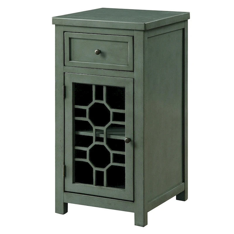 Emma Transitional 18-inch Solid Wood 1-Drawer Side Table by