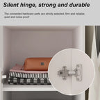 Freestanding Modern Minimalist Bedroom Wooden Armoire Wardrobe