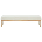 Couture Boris Mid-Century Modern Bench - 62.4 In. W x 19.7 In. D x 16.5 In. H - 62Wx20Dx17H