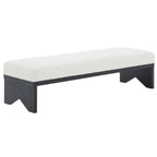 Couture Boris Mid-Century Modern Bench - 62.4 In. W x 19.7 In. D x 16.5 In. H - 62Wx20Dx17H
