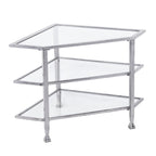 Jensen Metal Corner Media TV Stand for TV's up to 33.25