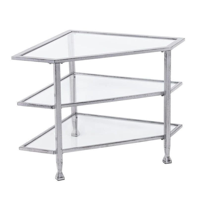 Jensen Metal Corner Media TV Stand for TV's up to 33.25