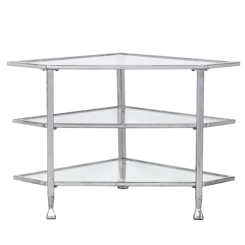 Jensen Metal Corner Media TV Stand for TV's up to 33.25