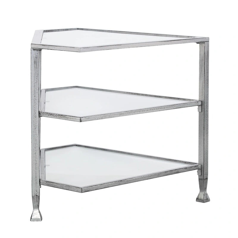 Jensen Metal Corner Media TV Stand for TV's up to 33.25