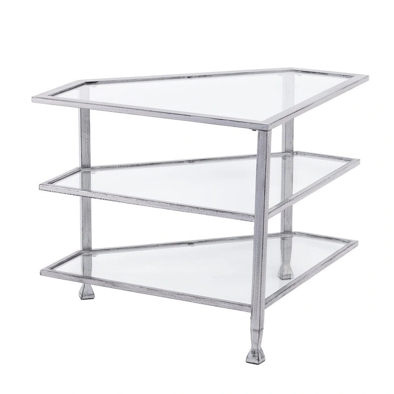 Jensen Metal Corner Media TV Stand for TV's up to 33.25