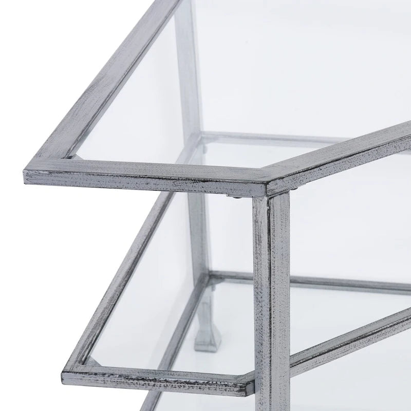 Jensen Metal Corner Media TV Stand for TV's up to 33.25
