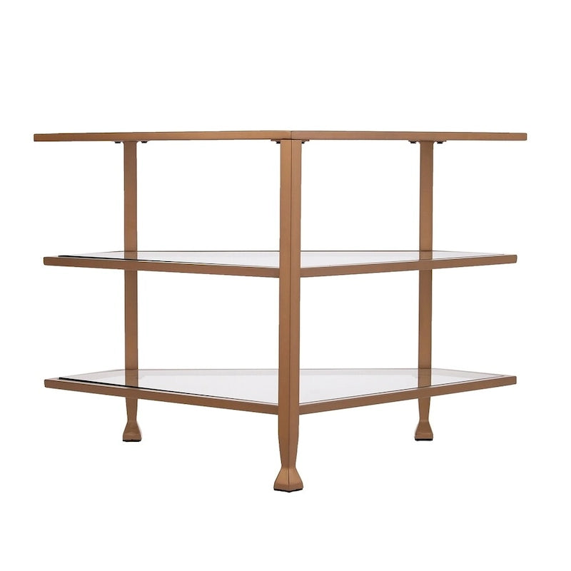 Jensen Metal Corner Media TV Stand for TV's up to 33.25
