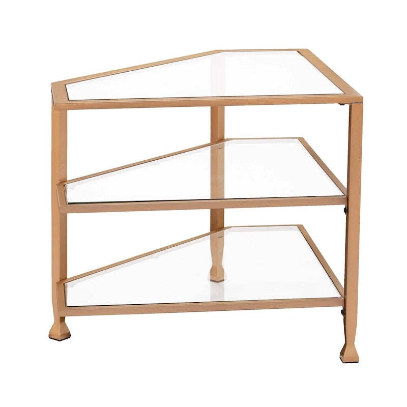 Jensen Metal Corner Media TV Stand for TV's up to 33.25
