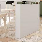 70.9W Dining Table White Adjustable Workstation Modern Office Desk