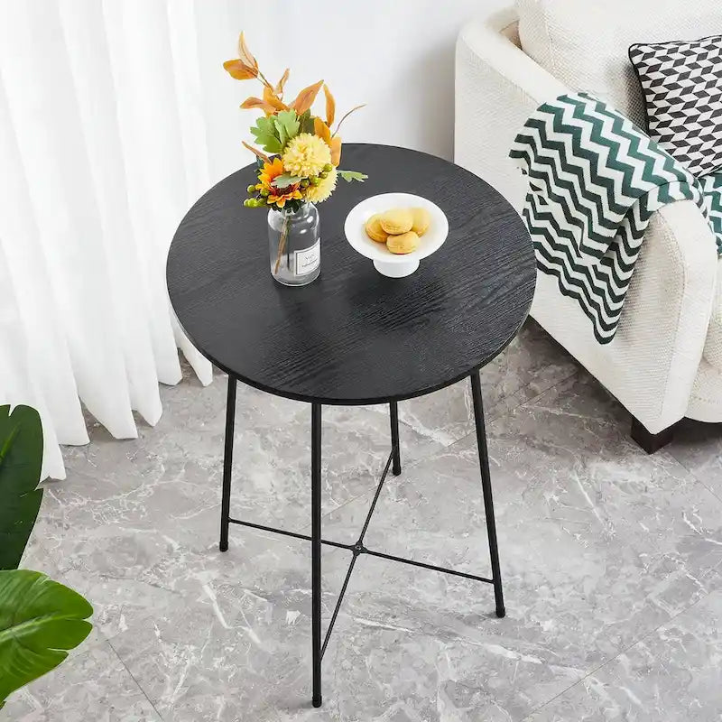 Taomika, Bistro Pub Table Round Dining Table-Brown/Black/Coffee/Maple Color-Four Colors