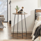 Taomika, Bistro Pub Table Round Dining Table-Brown/Black/Coffee/Maple Color-Four Colors