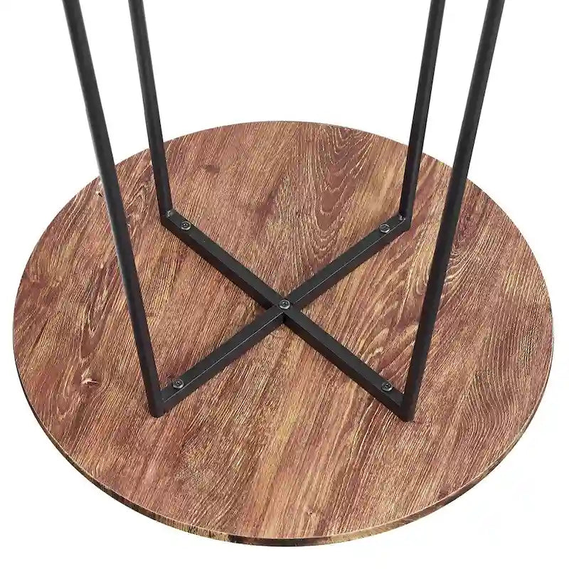 Taomika, Bistro Pub Table Round Dining Table-Brown/Black/Coffee/Maple Color-Four Colors