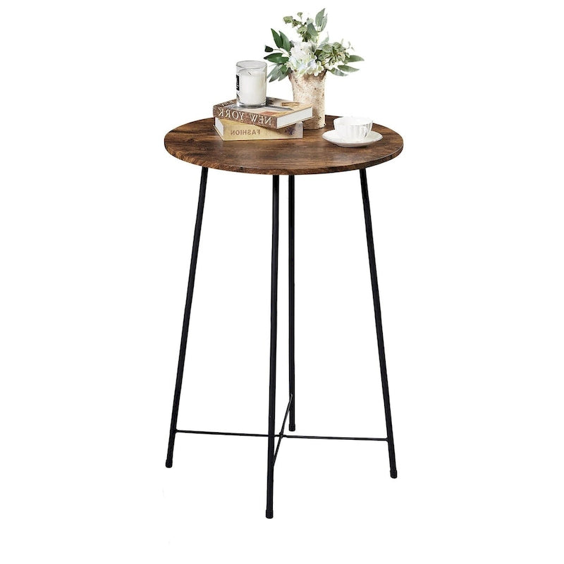 Taomika, Bistro Pub Table Round Dining Table-Brown/Black/Coffee/Maple Color-Four Colors