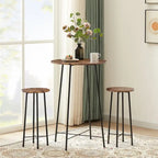 Taomika, Bistro Pub Table Round Dining Table-Brown/Black/Coffee/Maple Color-Four Colors
