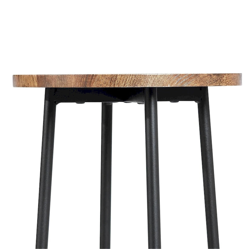 Taomika, Bistro Pub Table Round Dining Table-Brown/Black/Coffee/Maple Color-Four Colors
