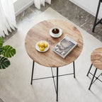 Taomika, Bistro Pub Table Round Dining Table-Brown/Black/Coffee/Maple Color-Four Colors
