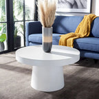 Berenice Paper Mache Round Coffee Table - 31.6 W x 31.6 L x 17.8 H - 32Wx32Dx18H