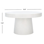 Berenice Paper Mache Round Coffee Table - 31.6 W x 31.6 L x 17.8 H - 32Wx32Dx18H
