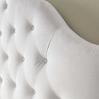 Labbsand Twin Diamond Tufted Velvet Headboard