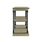 Barnstone Cornice Iron and Wood Entryway Console Table by