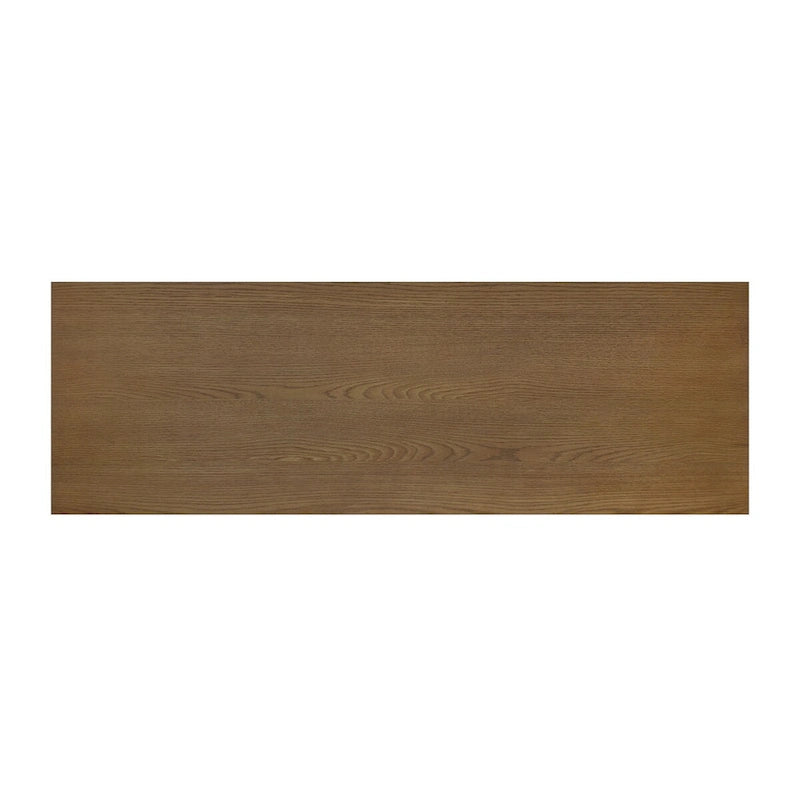 Barnstone Cornice Iron and Wood Entryway Console Table by