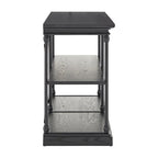 Barnstone Cornice Iron and Wood Entryway Console Table by