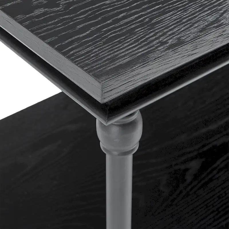Barnstone Cornice Iron and Wood Entryway Console Table by