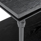 Barnstone Cornice Iron and Wood Entryway Console Table by