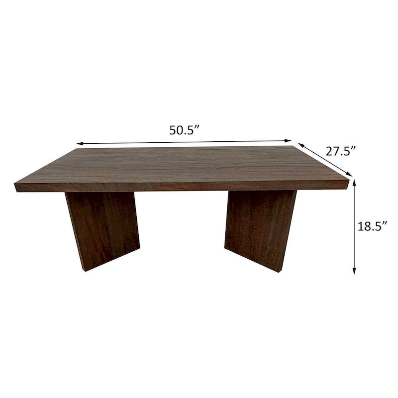 Donovan Mango Brown Rectangular Coffee Table